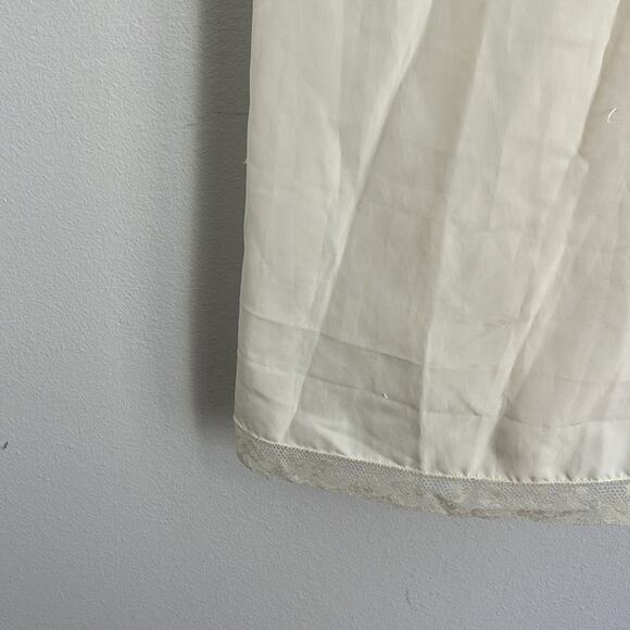 Vintage 50's Barbizon lace detailed long maxi full length slip nightgown dress - Picture 4 of 11